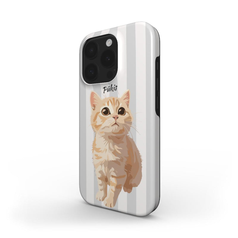 Jūsų augintinio minimalistinė iliustracija ant dėklo